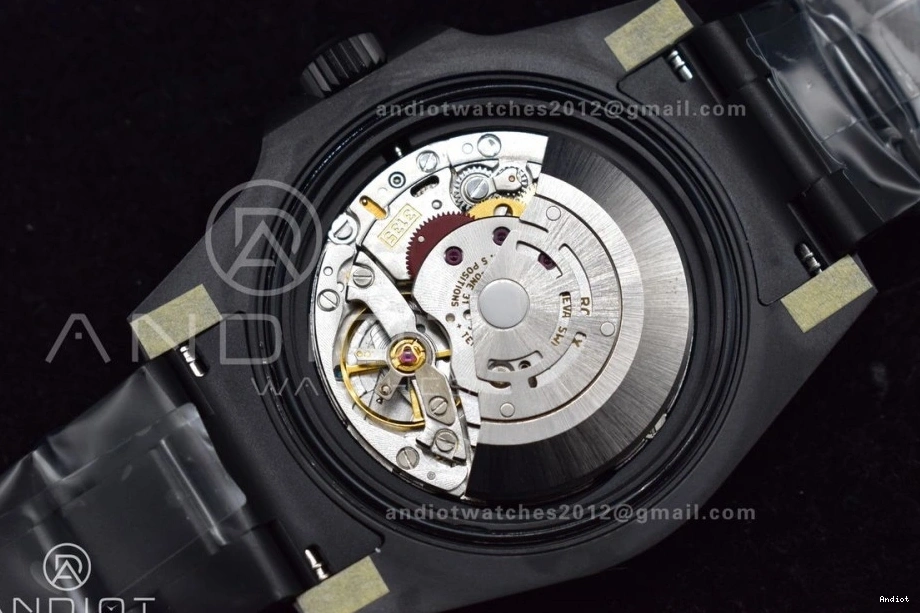 DLC VSF Bracelet DIW Dial 1:1 Best VS3135 on Edition Submariner Yellow Black DLC 0504